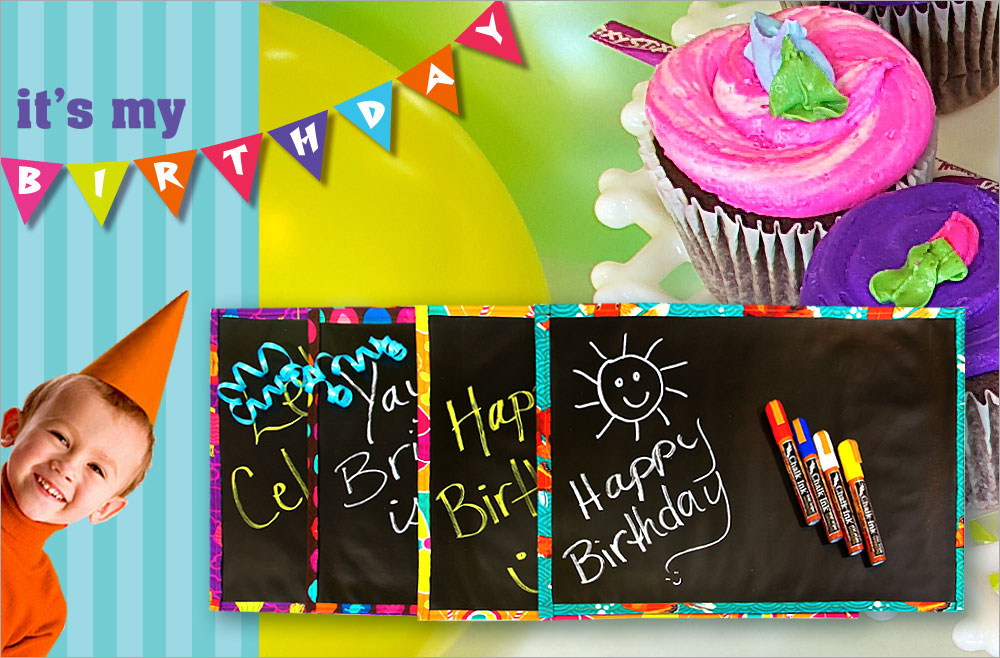 Kids' Reversible Chalk Cloth Placemats